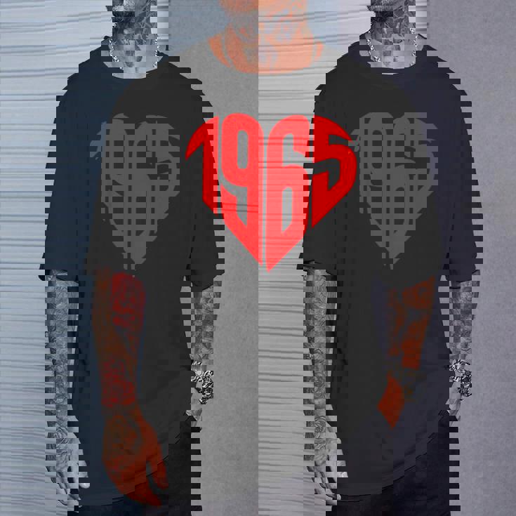 1965 ハート ヴィンテージ 1965年製 ハート型 還暦祝いに最適 Tシャツ 彼への贈り物