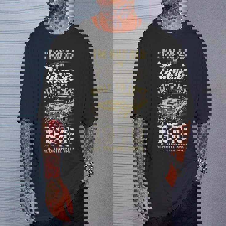 1970年生まれ、55歳の誕生日、クラシックカー Tシャツ 彼への贈り物