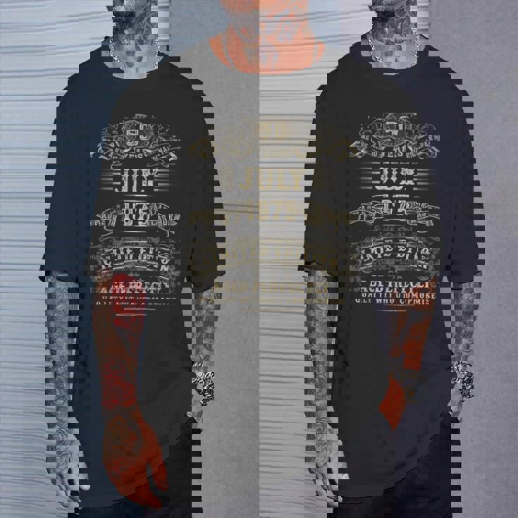 1975年7月 50歳の誕生日プレゼント 男性 50歳 誕生日 Tシャツ 彼への贈り物