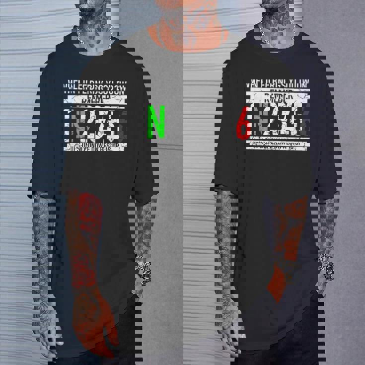 1N23456モーターサイクルギアシフトモーターサイクリスト Tシャツ 彼への贈り物