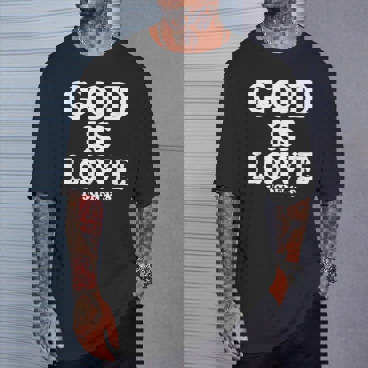 1ヨハネ4 Tシャツ 彼への贈り物