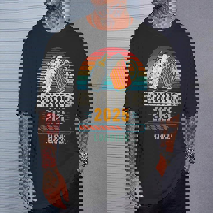 2025 年のお父さん 出産のお知らせ 父親になる予定の人 これから父親になる人 Tシャツ 彼への贈り物