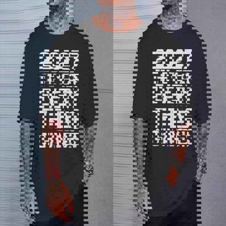 2027 すべてが変わる年 Tシャツ 彼への贈り物