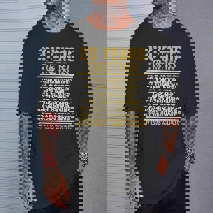 20周年記念tシャツ 20周年 結婚祝い カップル Tシャツ 彼への贈り物