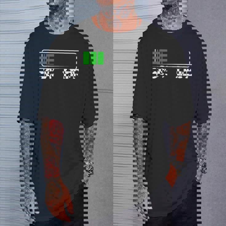 30 Life 30歳の誕生日 30年目の人生 ローディングバー 30パーセント Tシャツ 彼への贈り物