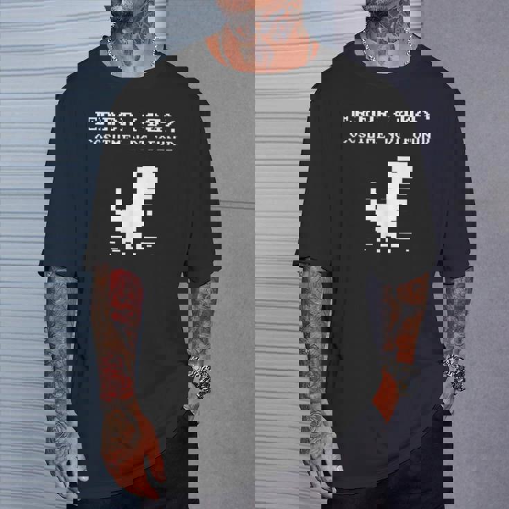 404 エラーコスチューム Not Found シャツ 面白い ハロウィン インターネット Tシャツ 彼への贈り物