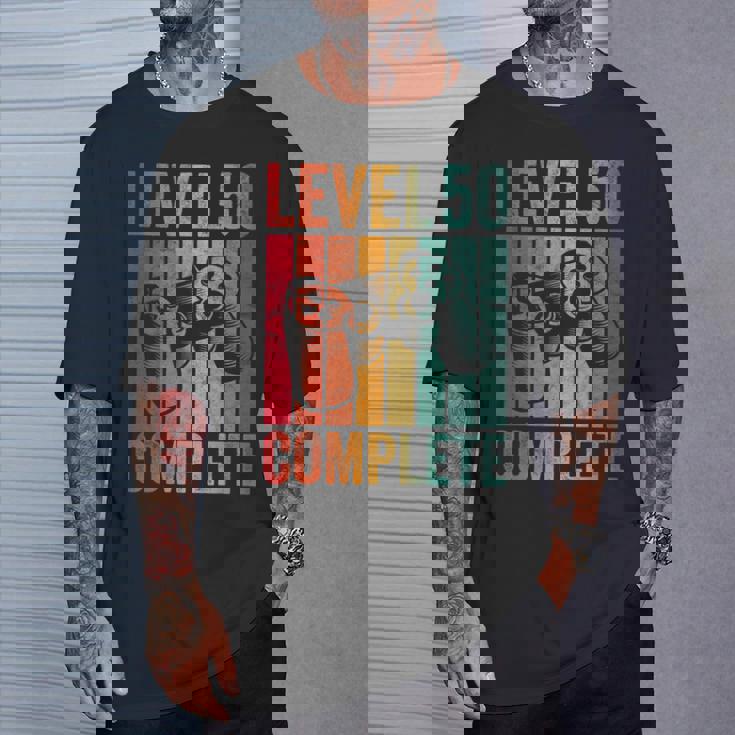 50歳 誕生日 男の子 男 レベル コンプリート 50歳 Tシャツ 彼への贈り物