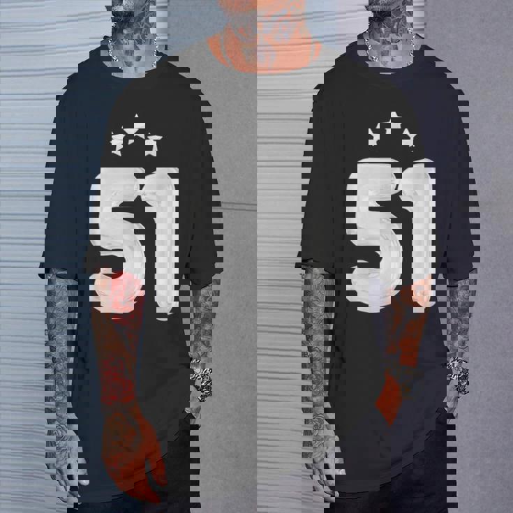 51 歳の誕生日番号 51 バルーン 51 歳の誕生日 Tシャツ 彼への贈り物