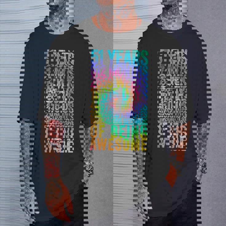 51歳の誕生日の面白いシャツ オールドメーター 面白い51歳ギフト Tシャツ 彼への贈り物