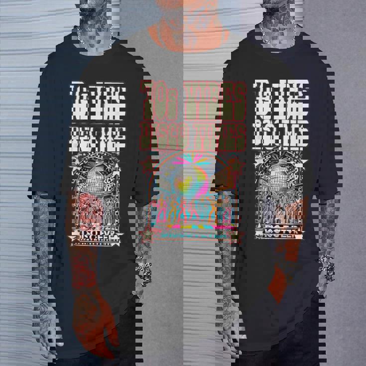 70Sibes Disco Times 揺れる70年代スタイル ディスコダンスクラブ Tシャツ 彼への贈り物