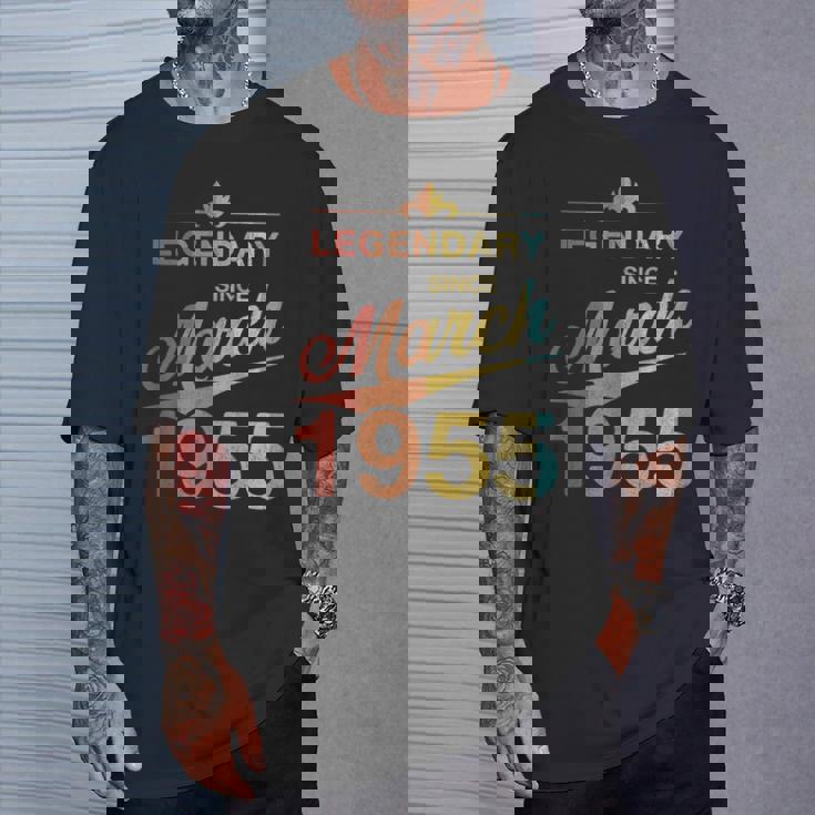 70Th Birthday 1955年3月生まれ 70歳 ヴィンテージ Tシャツ 彼への贈り物