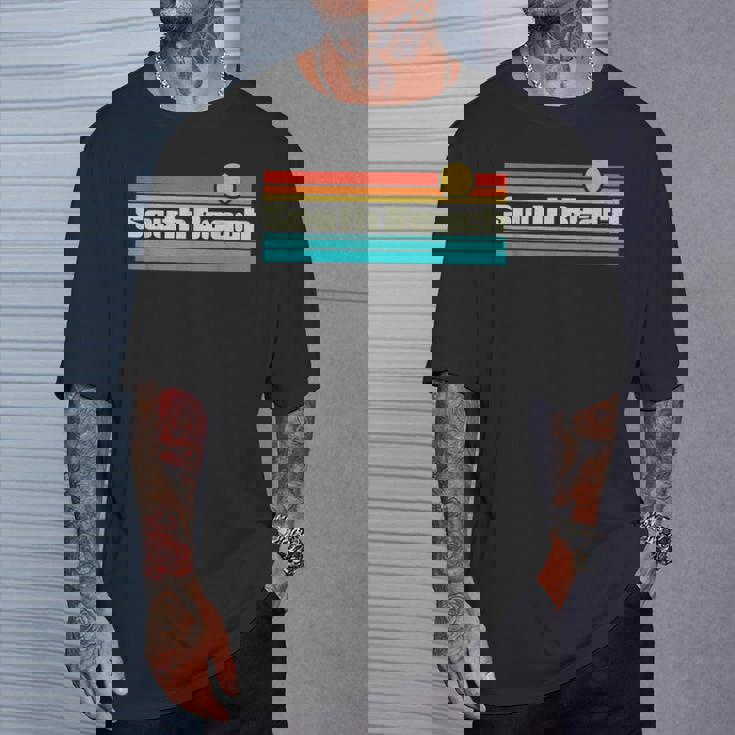 70年代 80年代 サーフィン フロリダ サウスビーチ サーフ Tシャツ 彼への贈り物