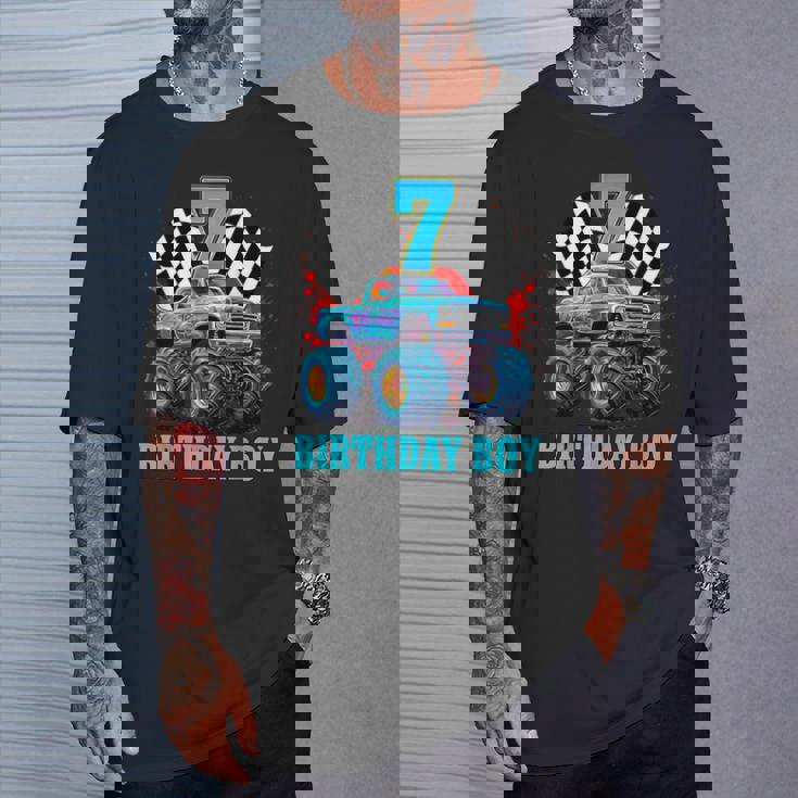 7歳 7歳の誕生日 男の子 モンスタートラック 車 Tシャツ 彼への贈り物