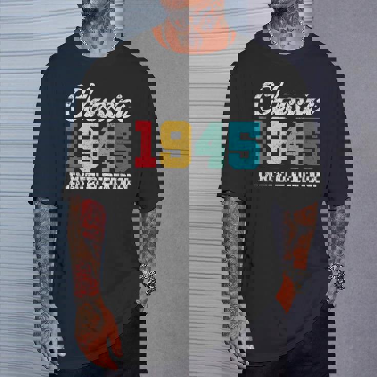 80歳クラシック1945年限定版レトロ80歳の誕生日 Tシャツ 彼への贈り物