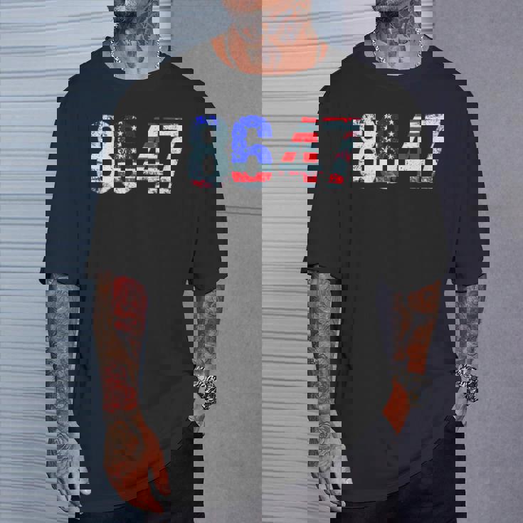 86 47 反トランプ大統領人権 8647 Tシャツ 彼への贈り物