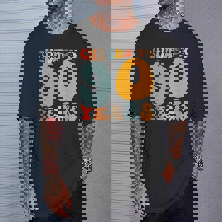 90歳 誕生日 パーティー お祝い 乾杯 90歳 Tシャツ 彼への贈り物