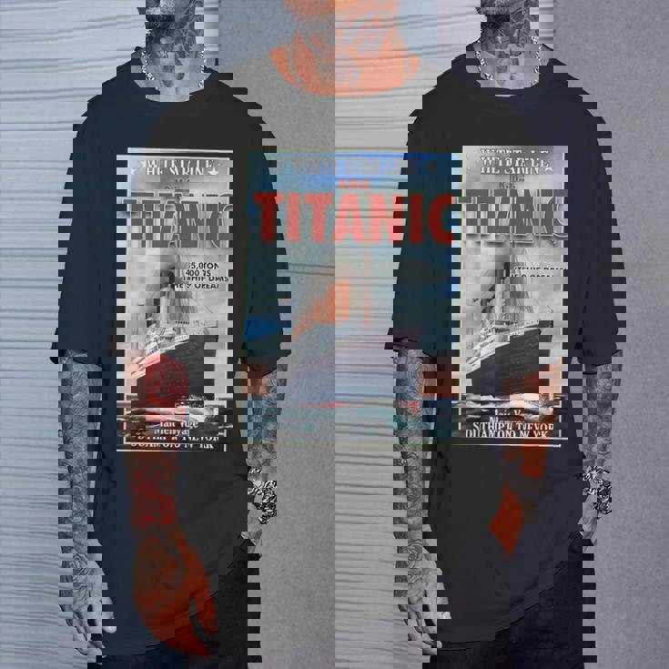 A 1912 ヴィンテージ タイタニック 航海船 クルーズ船 Tシャツ 彼への贈り物