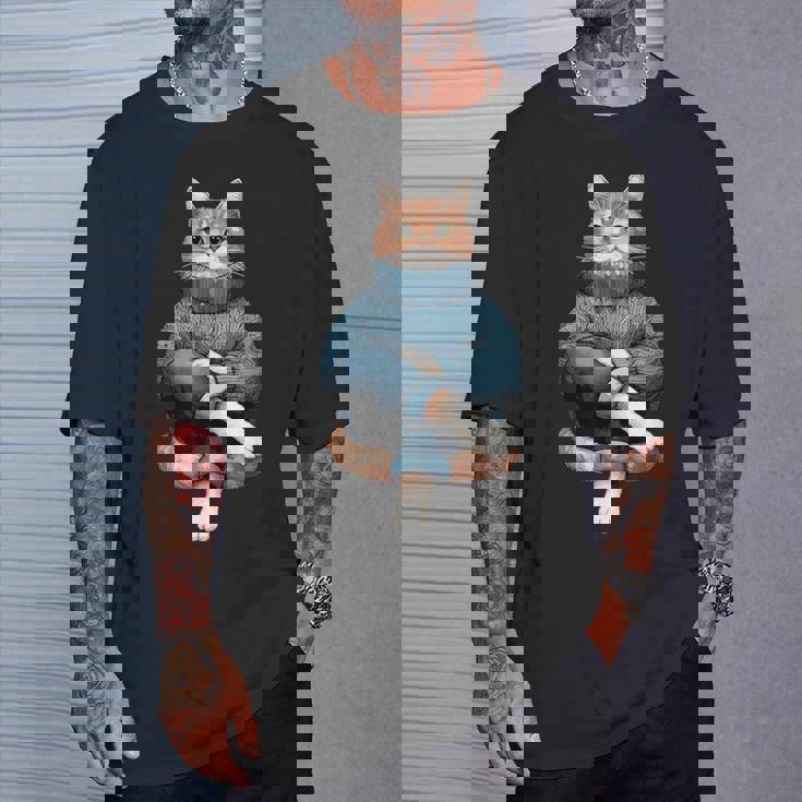 A Cozy Cat Wear Aweater And お揃い パンツ Tシャツ 彼への贈り物