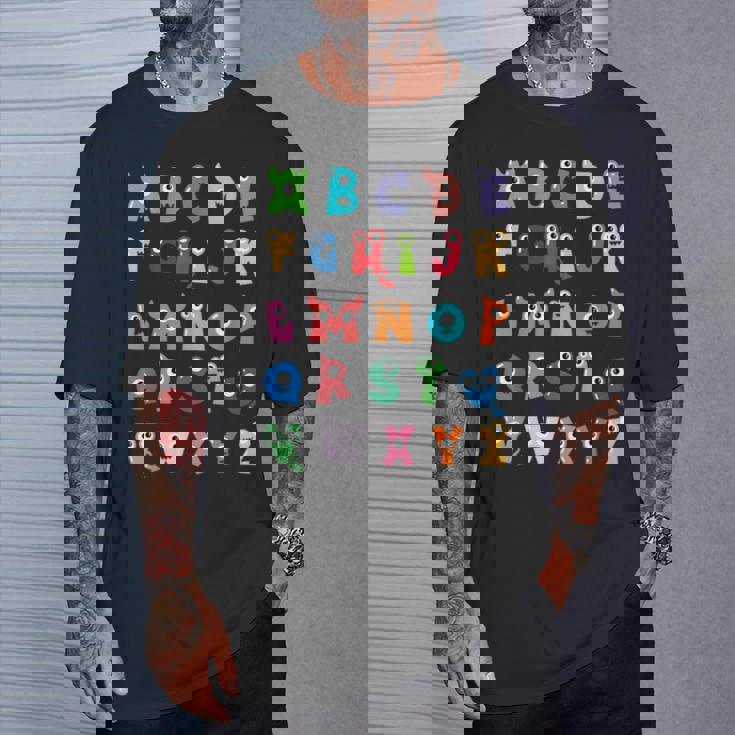 Abc かわいいモンスター アルファベット ハロウィン 先生 コスチューム キッズ Tシャツ 彼への贈り物