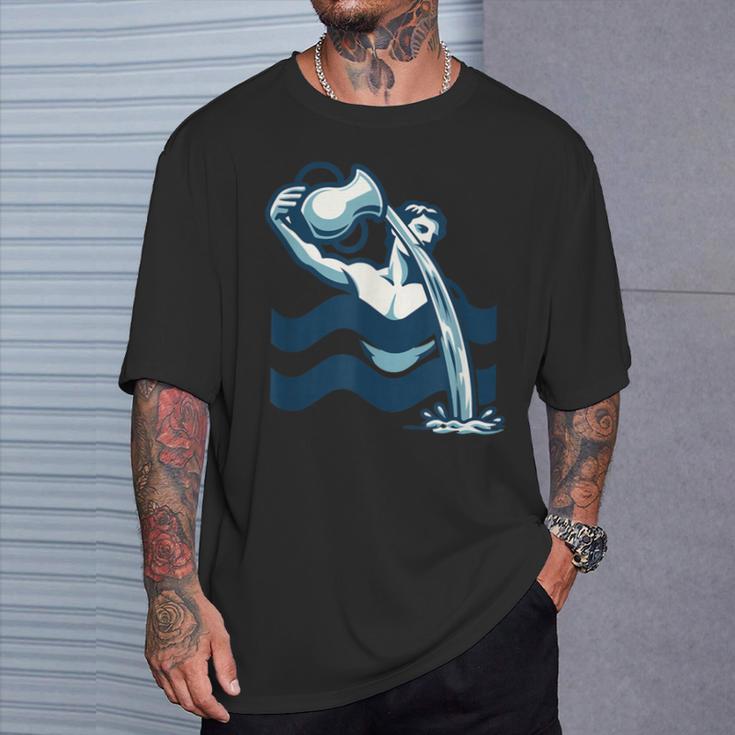 Acuarioigno Del Zodiaco Astrología Horóscopo Acuario Camiseta unisex Regalos para él