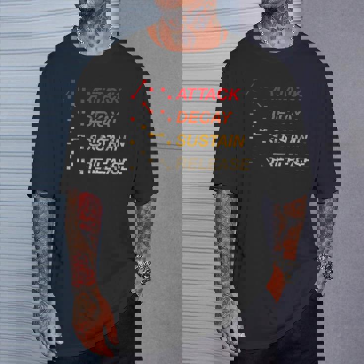 Adsr Producerynth ヴィンテージアナログギアスタジオエンベロープ酸 Tシャツ 彼への贈り物