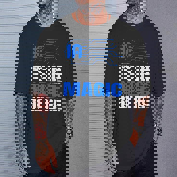 Aiマジック リアルロボットテック 未来 デジタルマインド Tシャツ 彼への贈り物