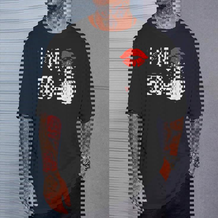I Am 50 Plus 1 中指 51歳の誕生日 面白い Tシャツ 彼への贈り物