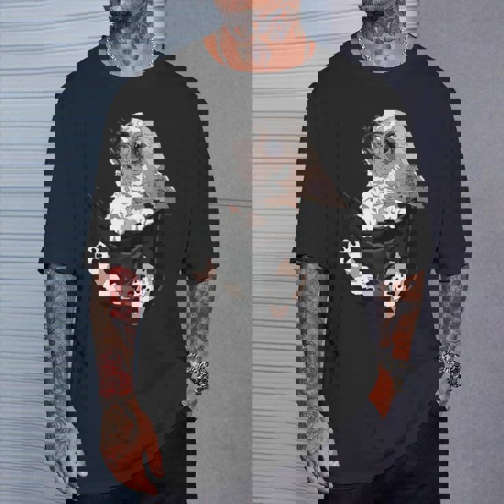 I Am Looking At You 面白い チワワ ポケット犬 お母さん 恋人 Tシャツ 彼への贈り物