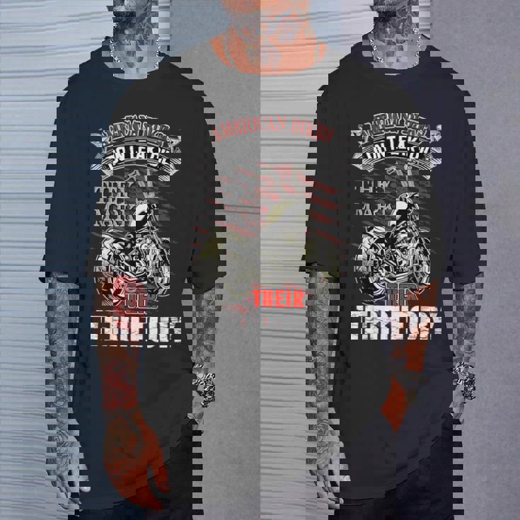 American Bikes Don't Leak Oil バイカーファンロッカーバイク Tシャツ 彼への贈り物