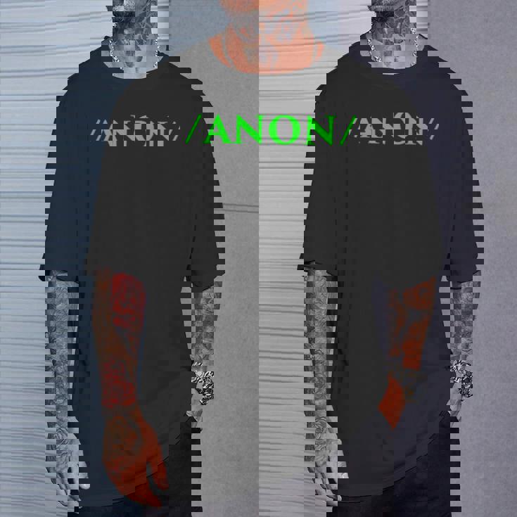 Anon Anonymous Onymous Online Lurk プロフィール ソーシャルメディア Tシャツ 彼への贈り物