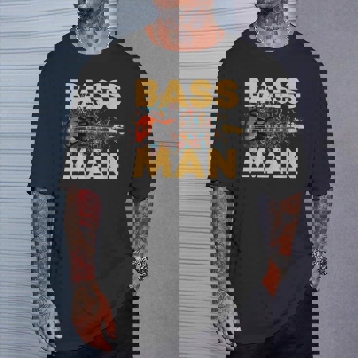 Bass Man 面白いバスプレーヤー ギタリスト ベーシスト ミュージシャン Tシャツ 彼への贈り物