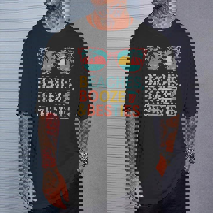 Beaches Booze Besties 夏休み 旅行 ギフト Tシャツ 彼への贈り物