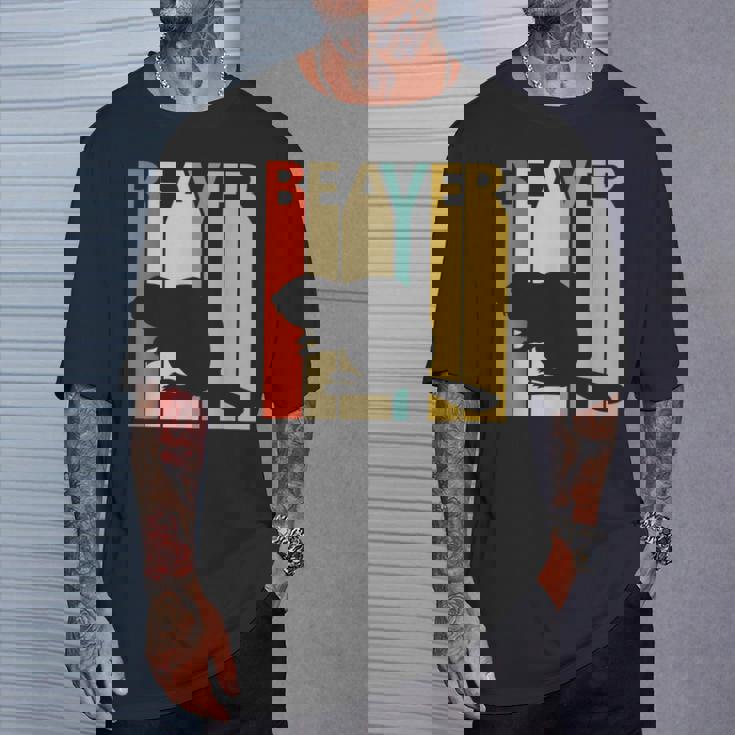 Beaver ビーバー 動物 Tシャツ 彼への贈り物