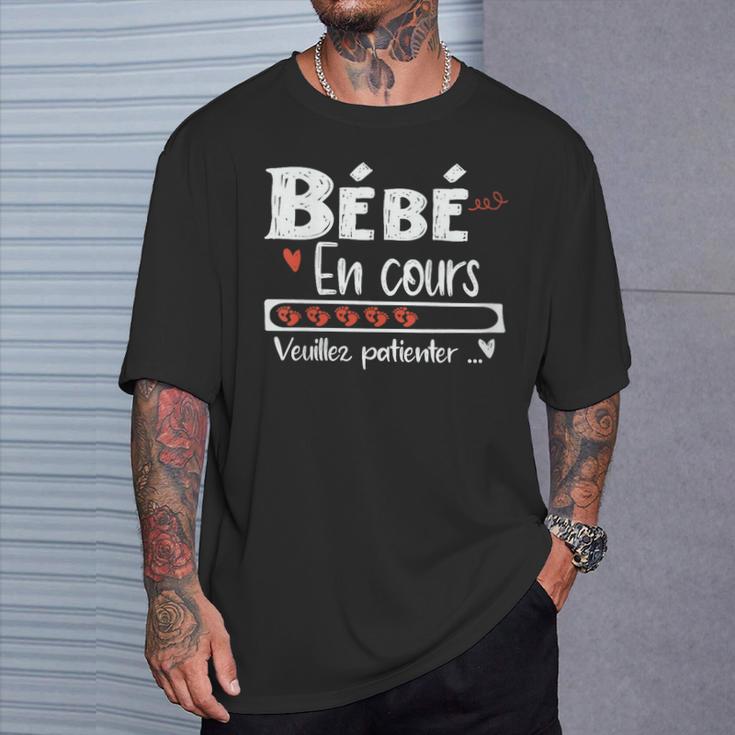 Bébé En Cours Annonce Grossesse Enceinte T-Shirt Cadeaux pour lui