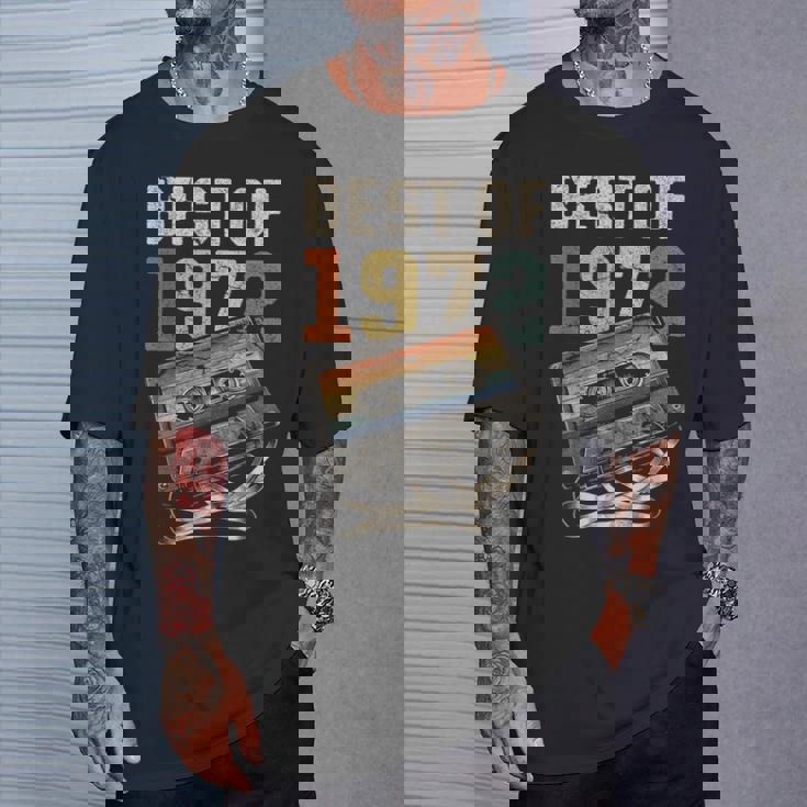 Best Of 1972 カセットテープ 53年 音楽 レトロ 誕生日 Tシャツ 彼への贈り物