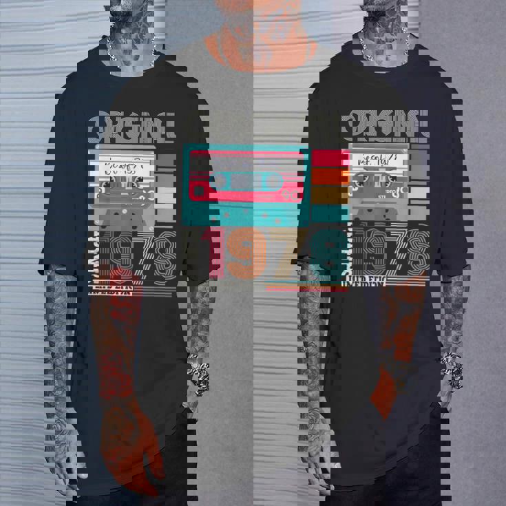 Best Ofintage 1978 45歳の誕生日ギフト メンズ カセット Tシャツ 彼への贈り物