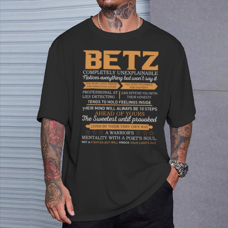 Betz Completely Unexplainable Notices Everything But Won’T Say It Name T-Shirt Gifts for Him