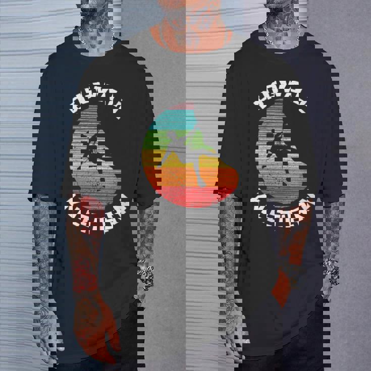 Bigwall Escalada De Rocas Cuello Camiseta unisex Regalos para él