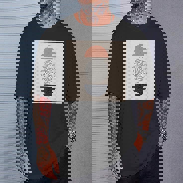 Boho 抽象形アート ミッドセンチュリー モダンアート Tシャツ 彼への贈り物