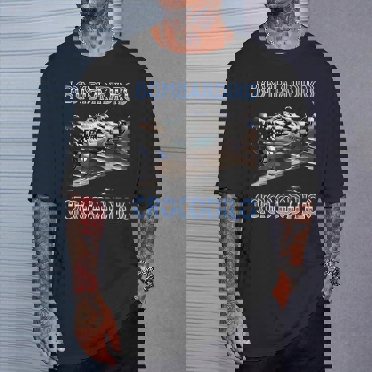 Bombardiro Cocodrilo Meme Italiano Brainrot Memes Bombardino Camiseta unisex Regalos para él
