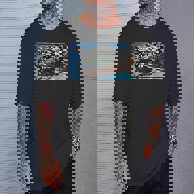 Bombardiro Crocodilo Brain Rot Gen Alpha Meme Tシャツ 彼への贈り物