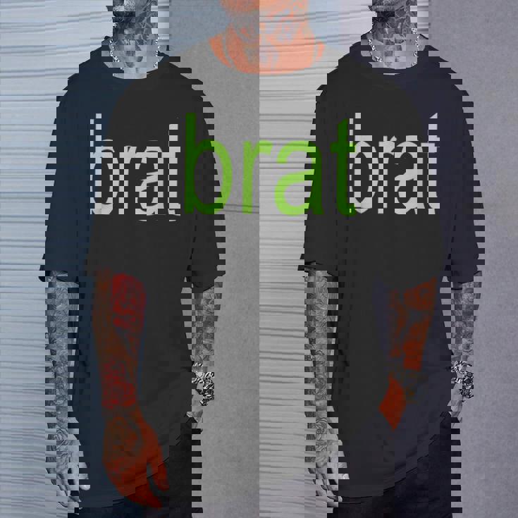 Brat 特大サイズ オールカラー ブラック ホワイト グリーン シャルトリューズ ギフト Tシャツ 彼への贈り物