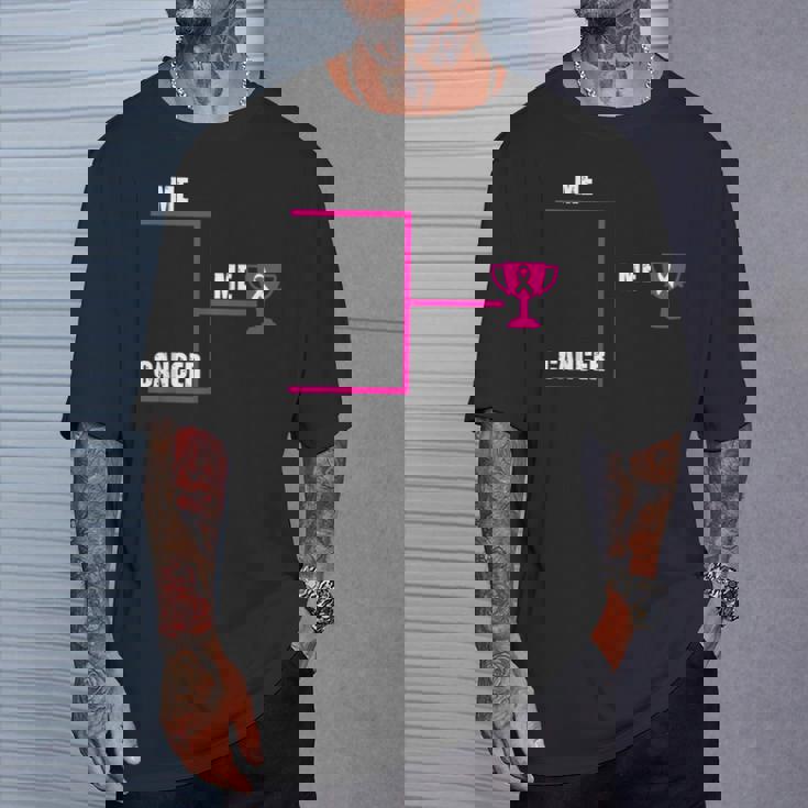 Breast Cancer Me Winner ブラケット インスピレーショナル啓発ギフト Tシャツ 彼への贈り物