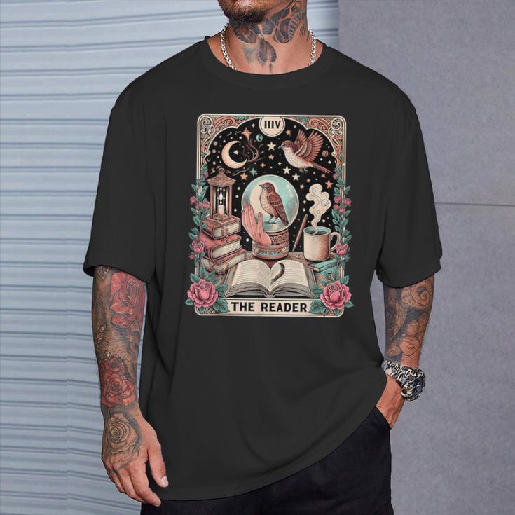 Camisa Con Cartas De Tarot De The Reader Divertida Amante De Los Libros Camiseta unisex Regalos para él
