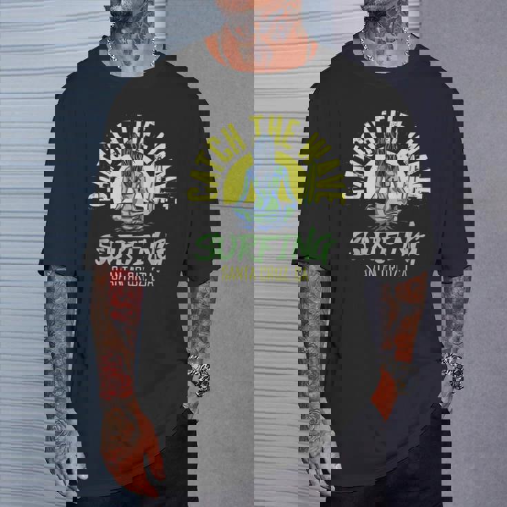 Catch Wave サンタクルーズ サーフィン カリフォルニアサーファー Tシャツ 彼への贈り物