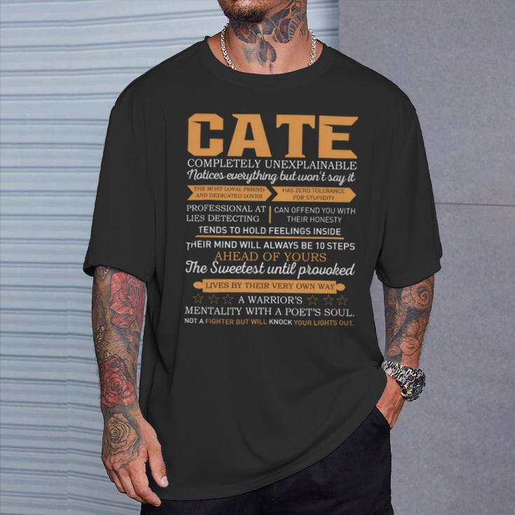 Cate Completely Unexplainable Notices Everything But Won’T Say It Name T-Shirt Gifts for Him