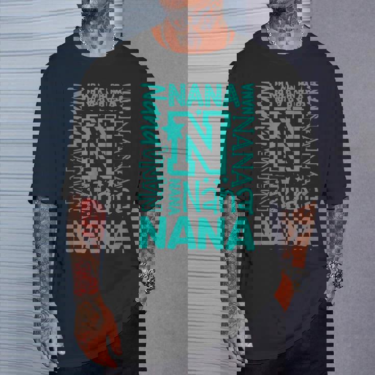 Cheery Nana Grandma レタープリント Tシャツ 彼への贈り物