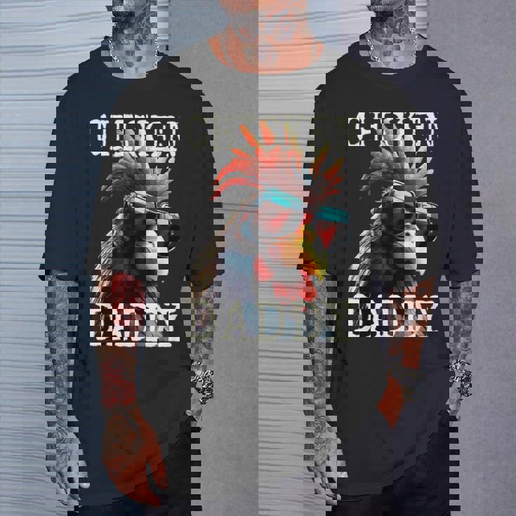 Chicken Daddy チキンパパ ニワトリ お父さん 農家 養鶏場 父の日 Tシャツ 彼への贈り物