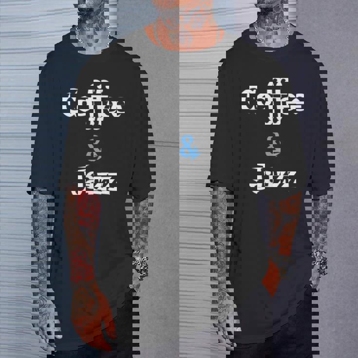 Coffee & Jazz シャツ ユニセックス コーヒー愛好家 ジャズ Tシャツ 彼への贈り物