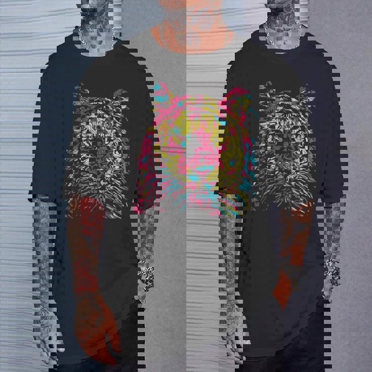 Colorful Tiger Tigers Fashion Graphic Tシャツ 彼への贈り物